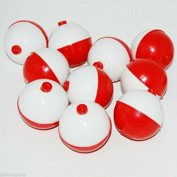 25pcs Fishing Bobbers Hard ABS Snap-on Floats Round Float Bobbers Fishing Tackle