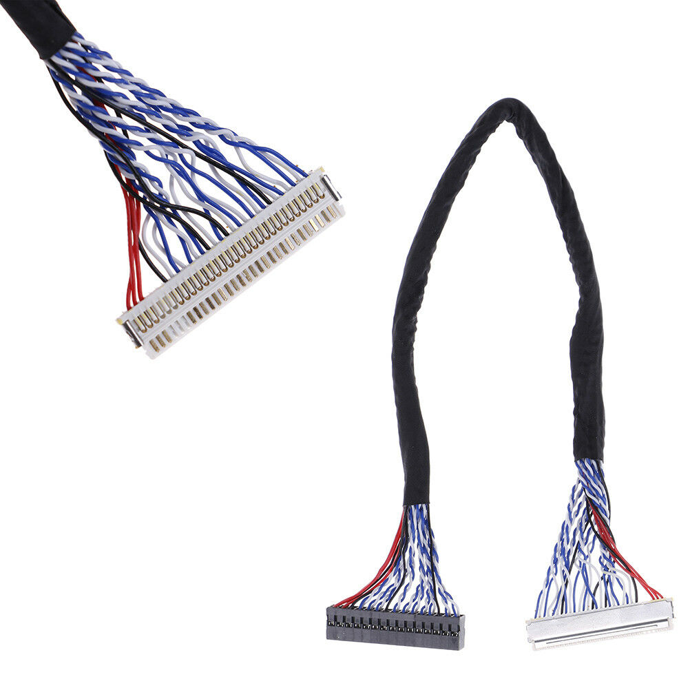 25cm 8 bit lvds cable fix-30 pin 2ch for 17-26inch lcd/led panel controlle.l8