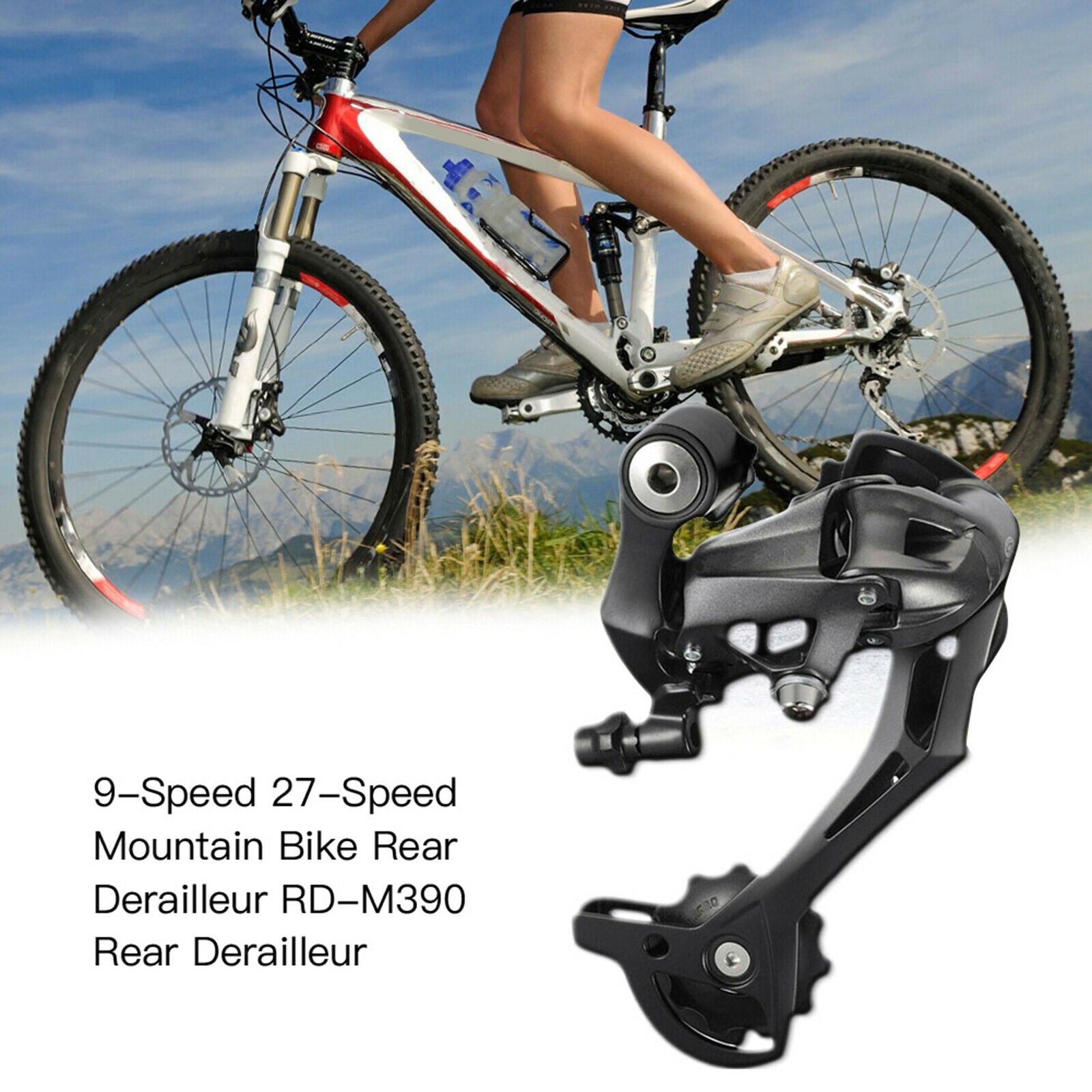 RD-M390 Rear Derailleur Direct Mounting 9 27 Speed Bike 28-34T Gear