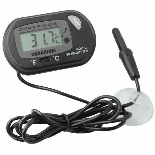 Tiny Digital LCD Water Thermometer, Aquarium Fish Tank Vivarium Baby Bath Offic