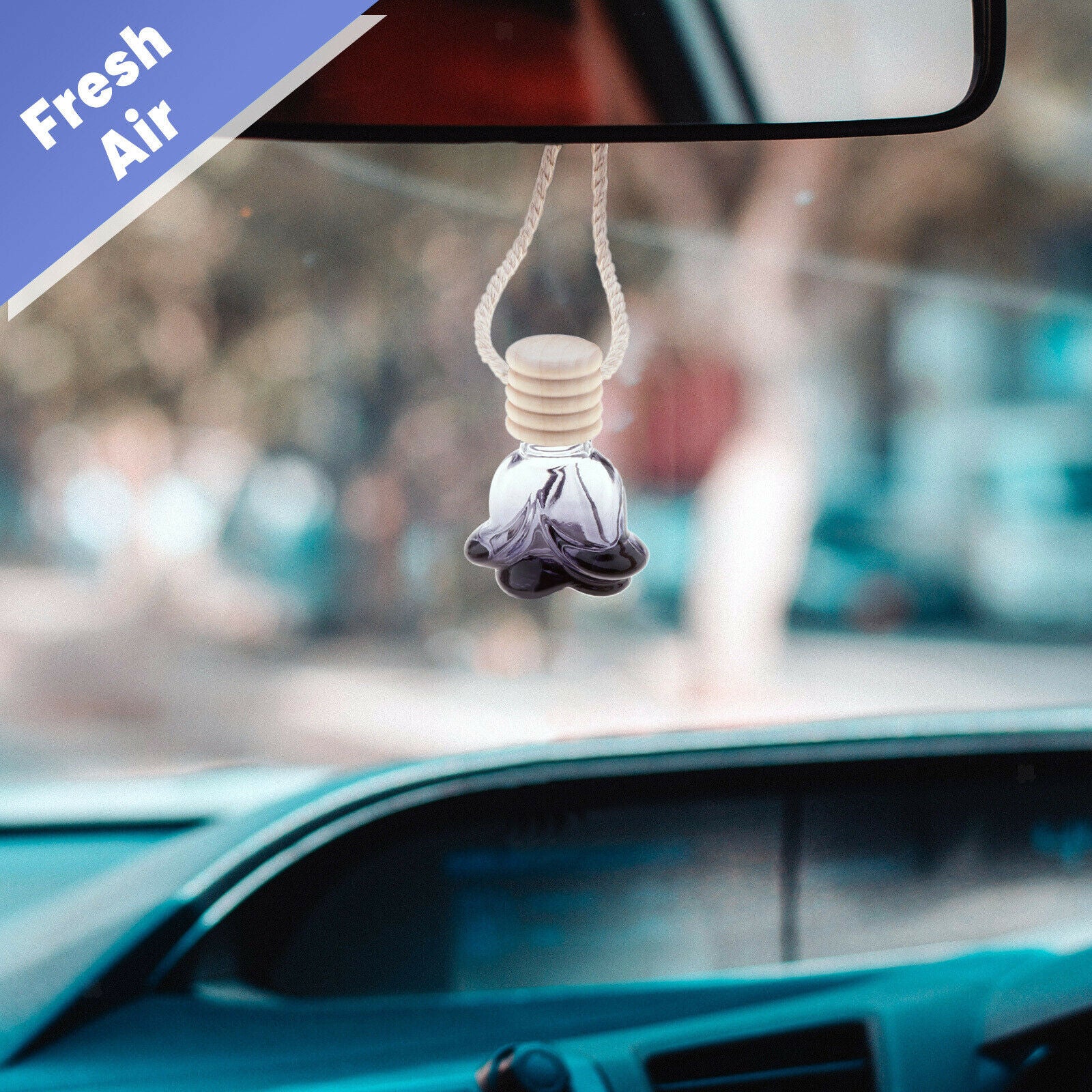 Pack of 20 Flower Pattern Empty Car Perfume Bottle Diffuser Home Home Decor