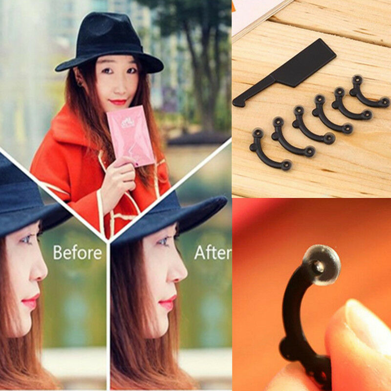 6PCS Nose Clip Up Lifting Shaping Clipper No Pain Nose Shaper Beauty Tool 3 Size