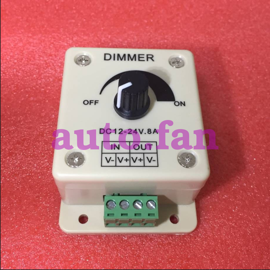 New LED monochrome knob PWM 12V 8A lamp with light bar manual dimmer switch