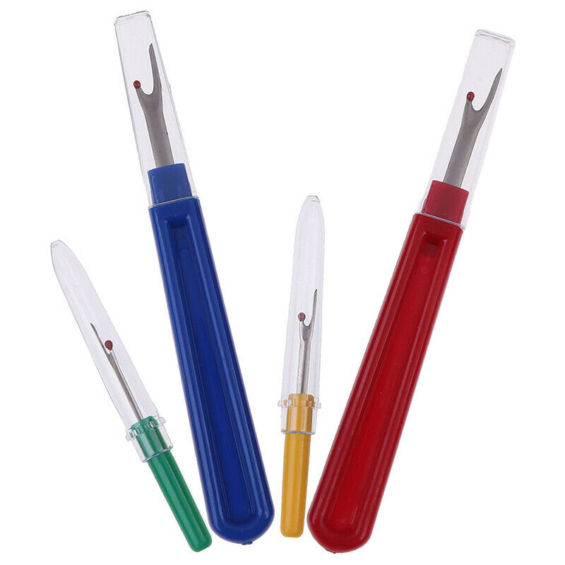 4 Stitch Ripper Plastic Handle Thread Seam Ripper Cutter Remover Sewing Craft SJ