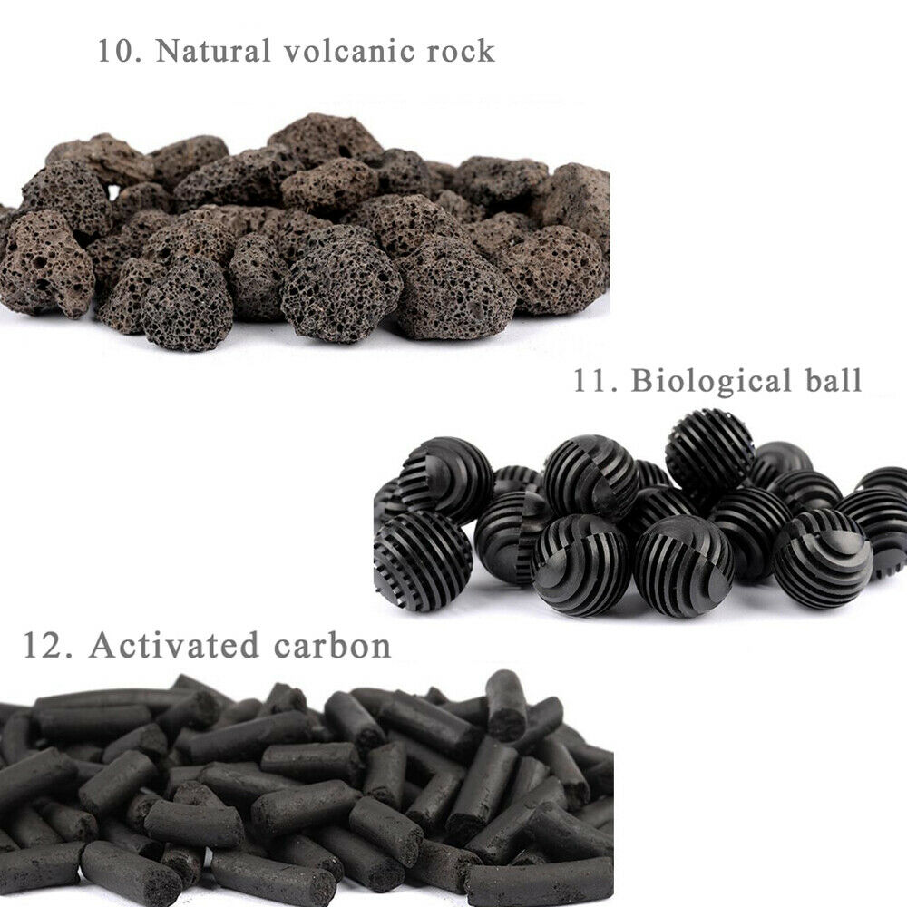 420G 12 in 1 Fish Tank Aquarium Bio Balls Filter Media w/ Zipper Media Mess Bag