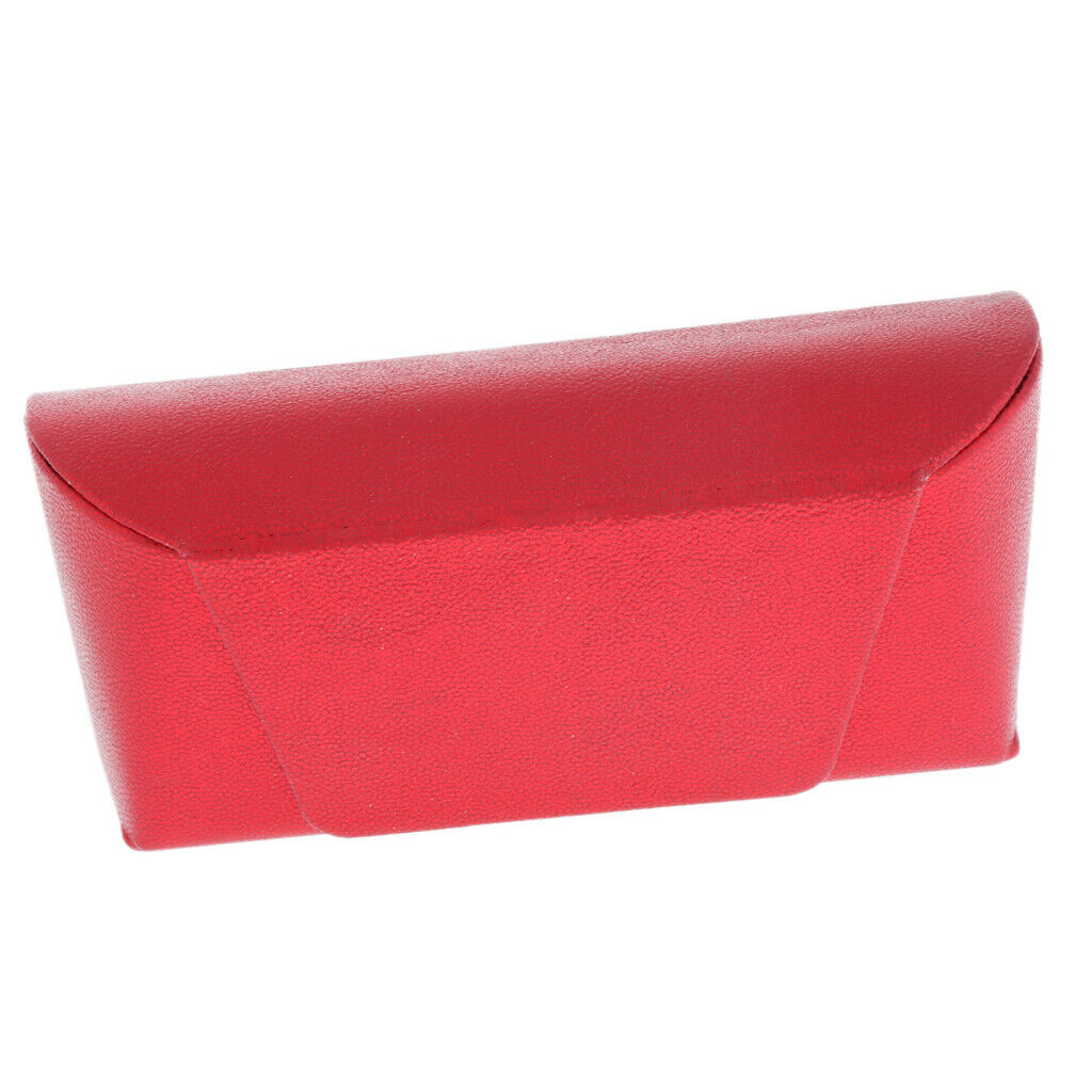 Portable Metal Glasses Pouch Case Eyeglass Sunglass Storage Box Red