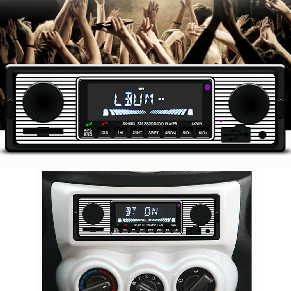 Car MP3 Player 4channel In-Dash Car Bluetooth Stereo Aux USB/SD/FM/WMA/WAV Radio