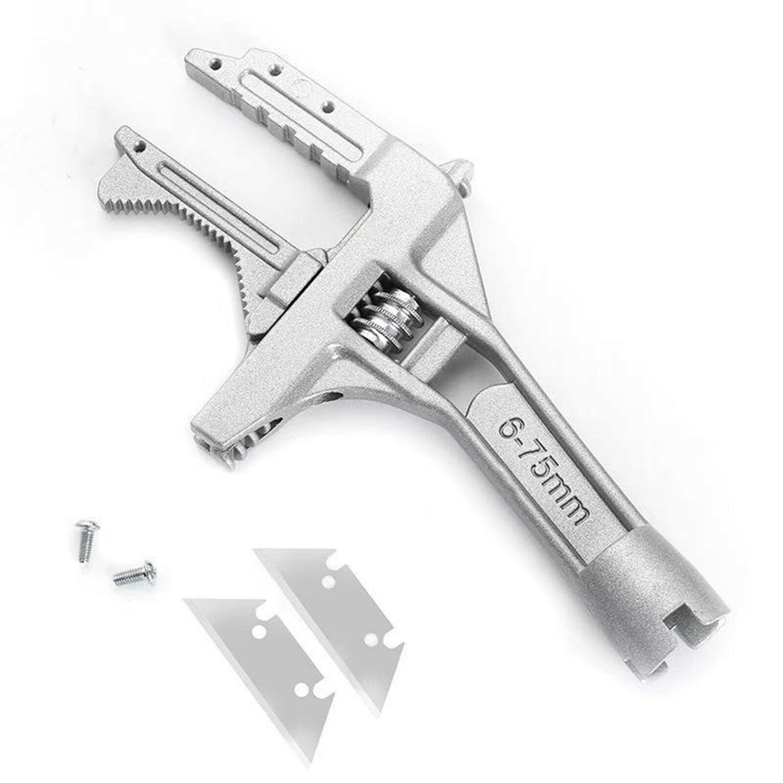 6-78mm Aluminum Alloy Wide Mouth Adjustable Wrench Tool Universal Key Nut Wrench