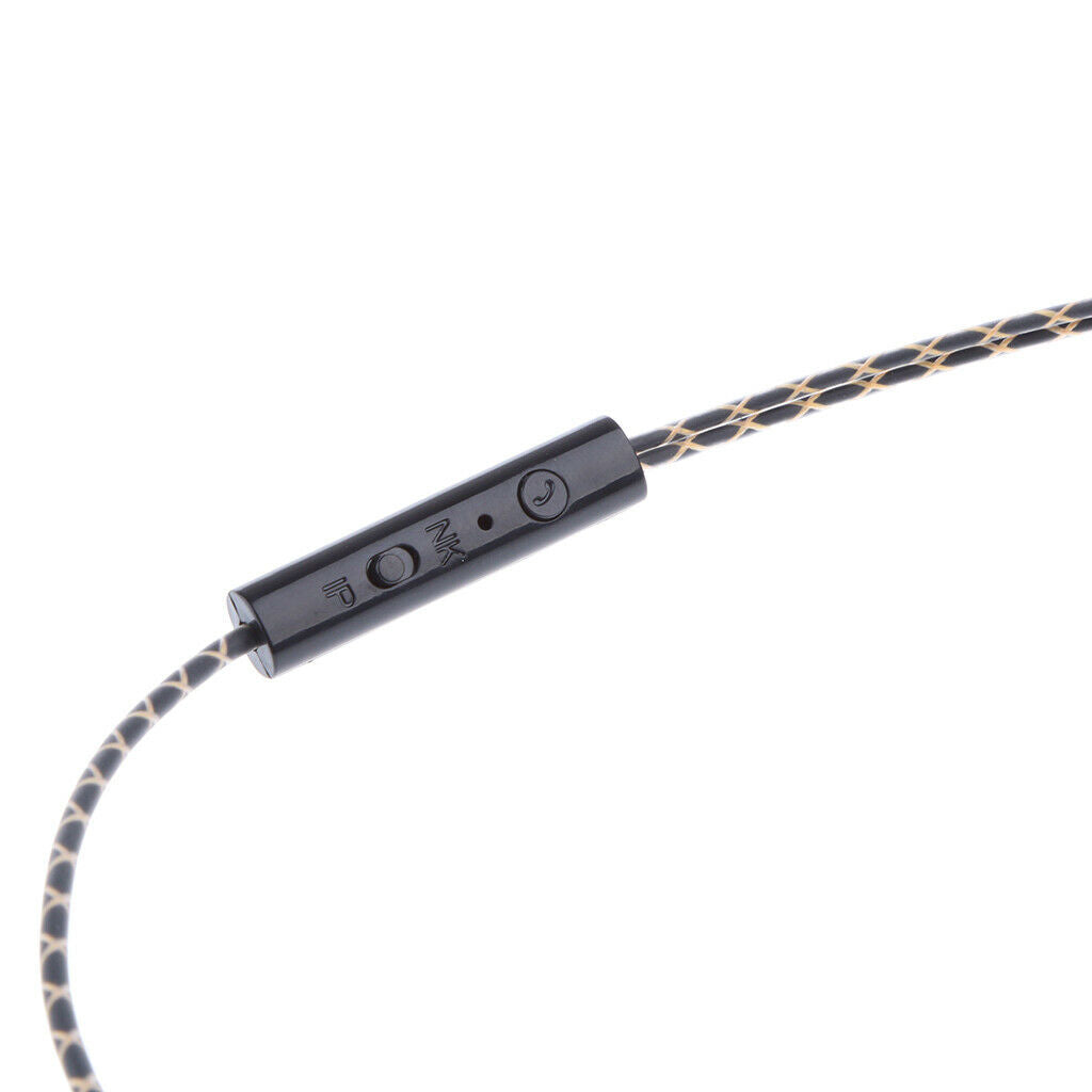 Replacement audio cable 3.5mm plug headphones DIY repair cable with Mic-Bunt.