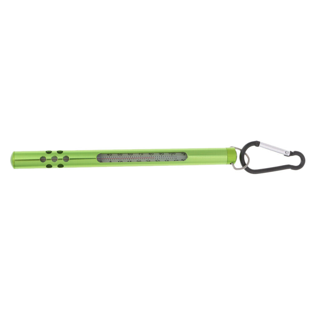 Fly Fishing Thermometer Stainless Steel Case Water Thermometer Fishing Tools -