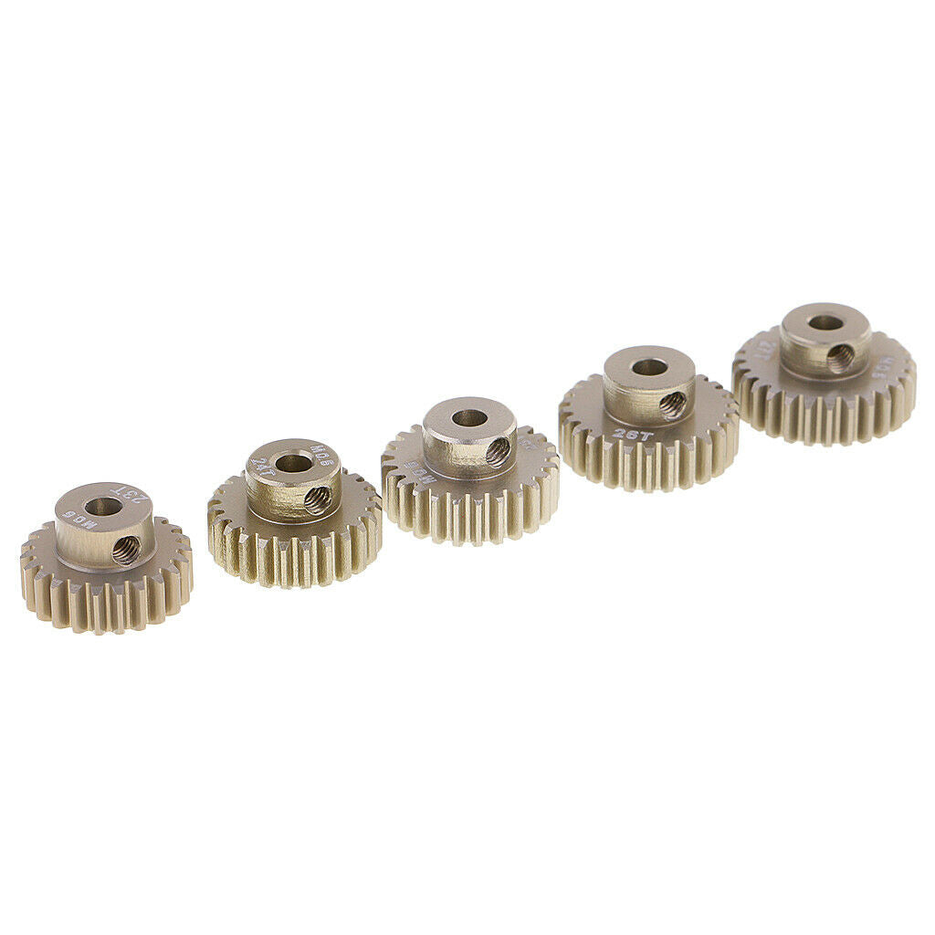 1/8 1/10 RC M0.6 23T 24T 25T 26T 27T Pinion Motor Gears 3.175mm Replacement