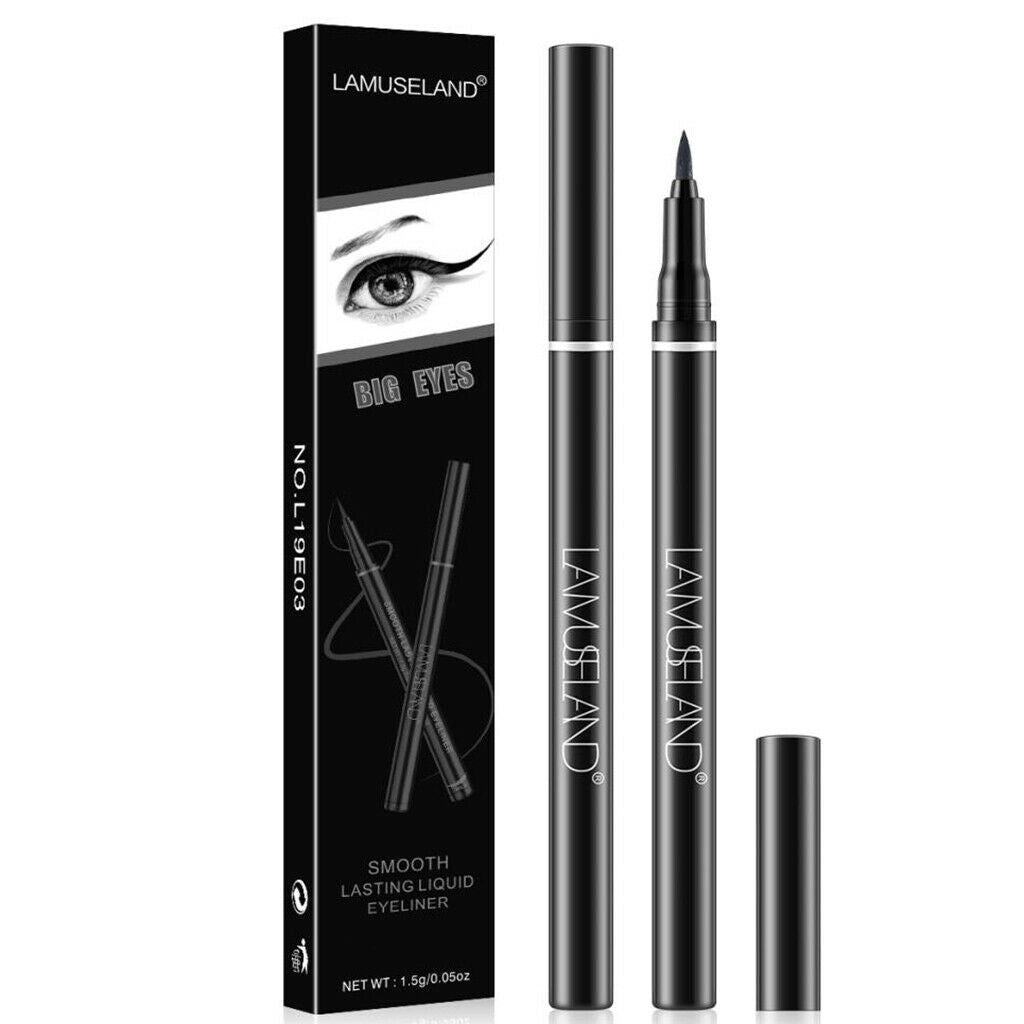 Delicate Soft Precision Liquid Eyeliner Pen for Perfect Charming Eyes, Jet Black