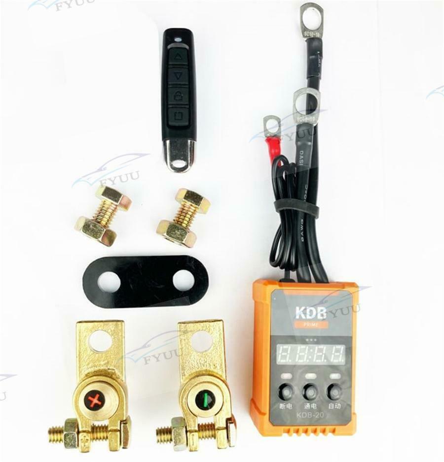 Wireless Remote Control Automatic Control Car Battery Disconnect Switches Kit