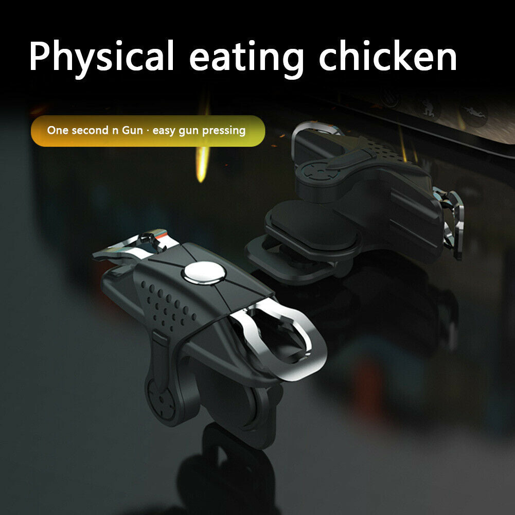2x Mobile Phone Gaming Joystick Trigger PUBG Aim Key Fire Button Controller @