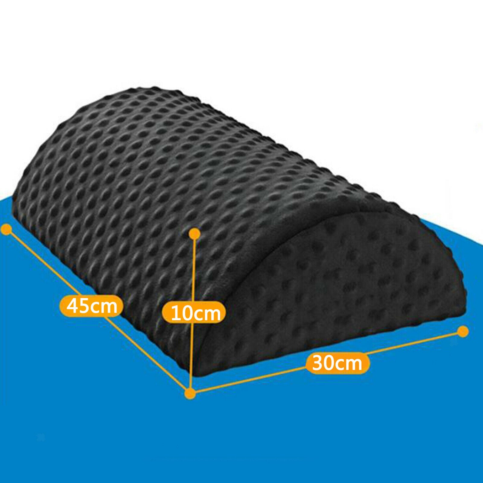 Ergonomic Foot Rest Under Desk Comfort Pillow Office Footrest Washable Black