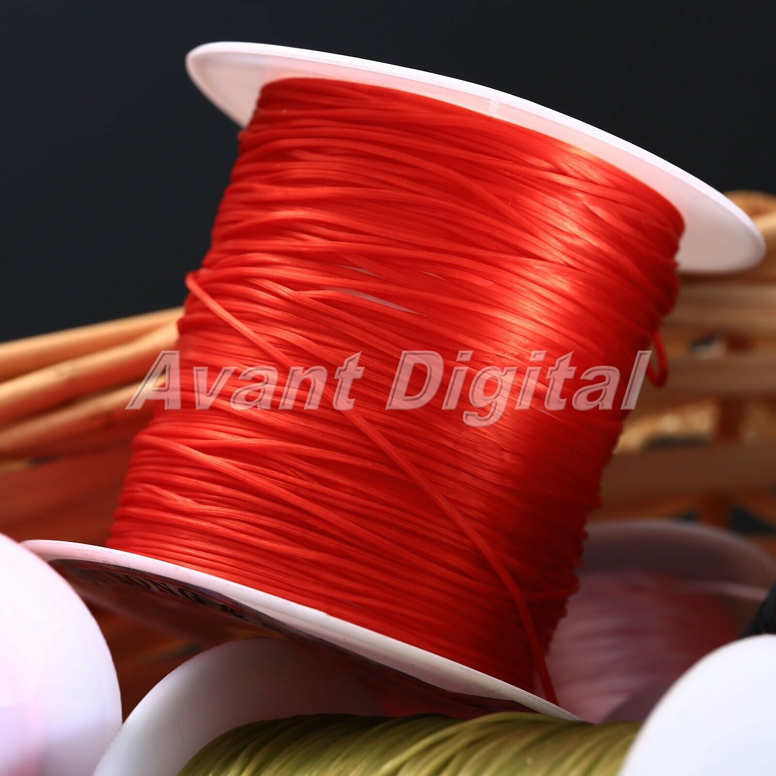 Elastic Beading Wire String Thread 1mm DIY Jewelry Findings Making Cord 2 Rolls