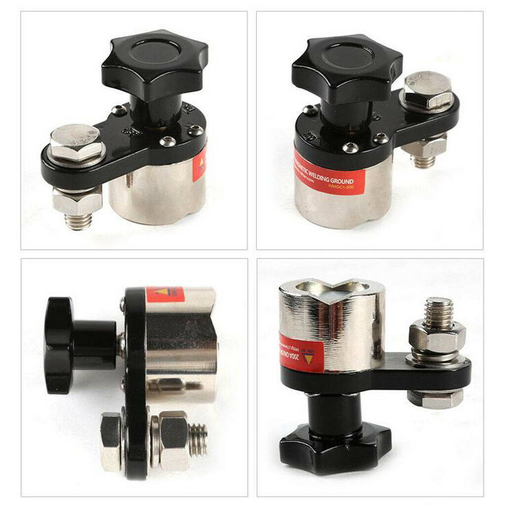 200A Ground Welding Device Magnetic Clamp Fixture Grounding Connector Holder