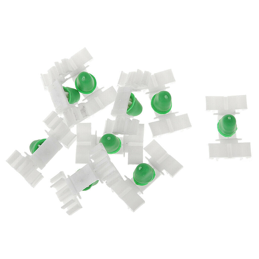 20 pcs. 51131960054 Car door locks for BMW E36, white & green 35 x 22mm