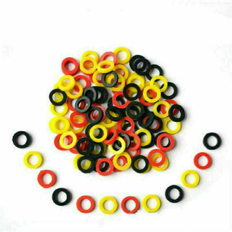100pcs/pack Tattoo Machine Gun O-Rings Lose Shock Elastic Rubber Durable