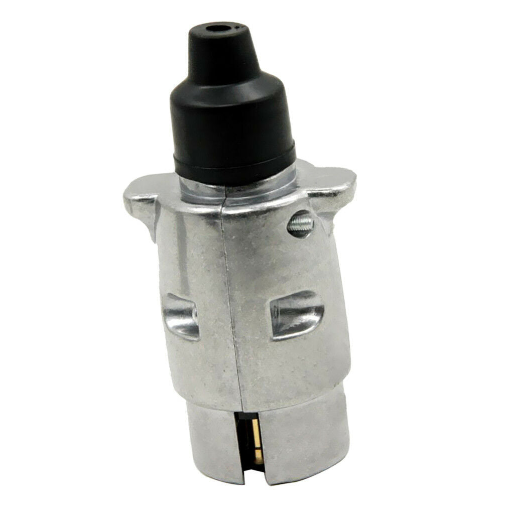 7 Pin N Type Aluminum Trailer Plug Connector Caravan Towbar Light Wiring