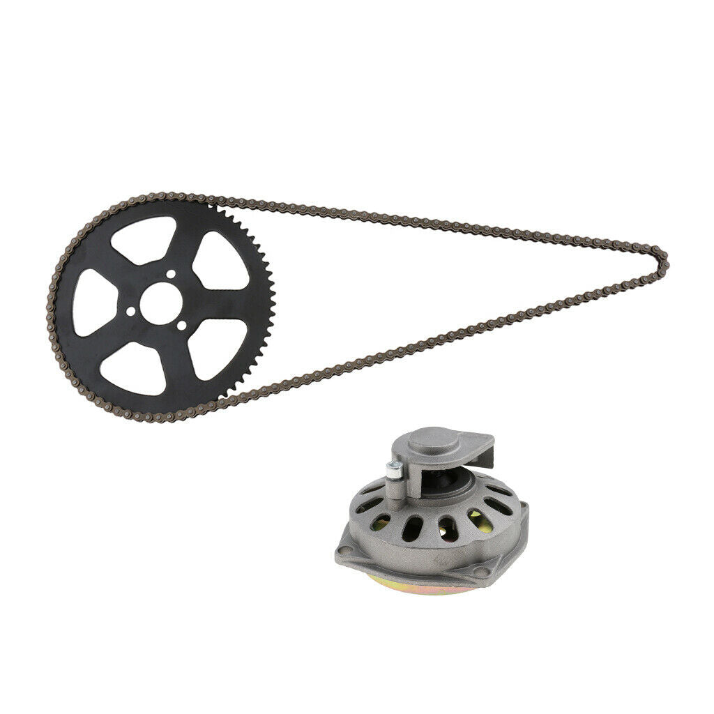 Clutch Drum Bell Housing & 25H 68 Links Drive Chain & Sprocket For 49cc