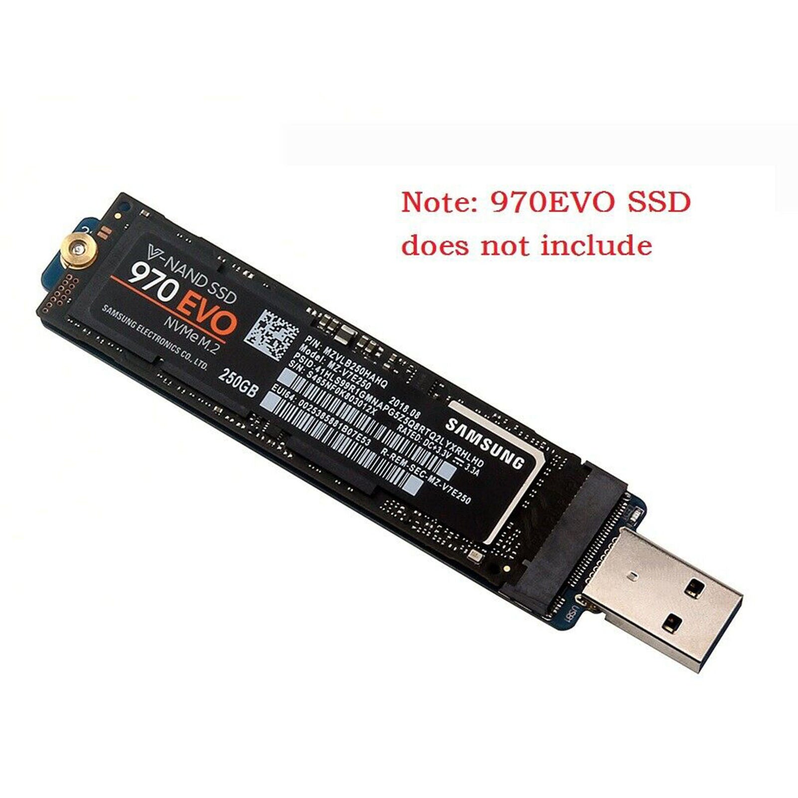 NVMe SSD to USB 3.0 Adapter Converter For PCIE M.2 2280 SSD External Drive new