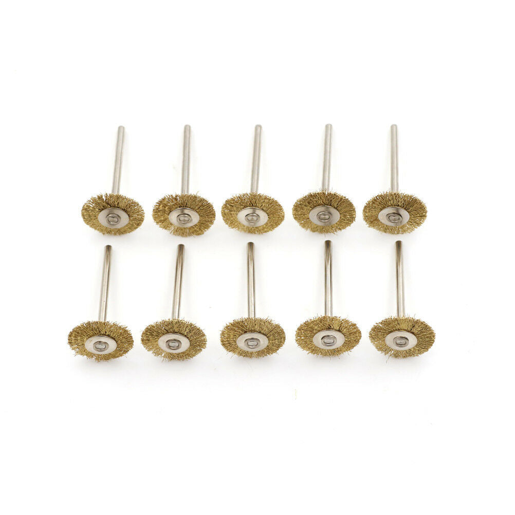 10x 22MM Brass Wire Wheel Brushes Polishing Tool For Die Grinder Power Rot.l8