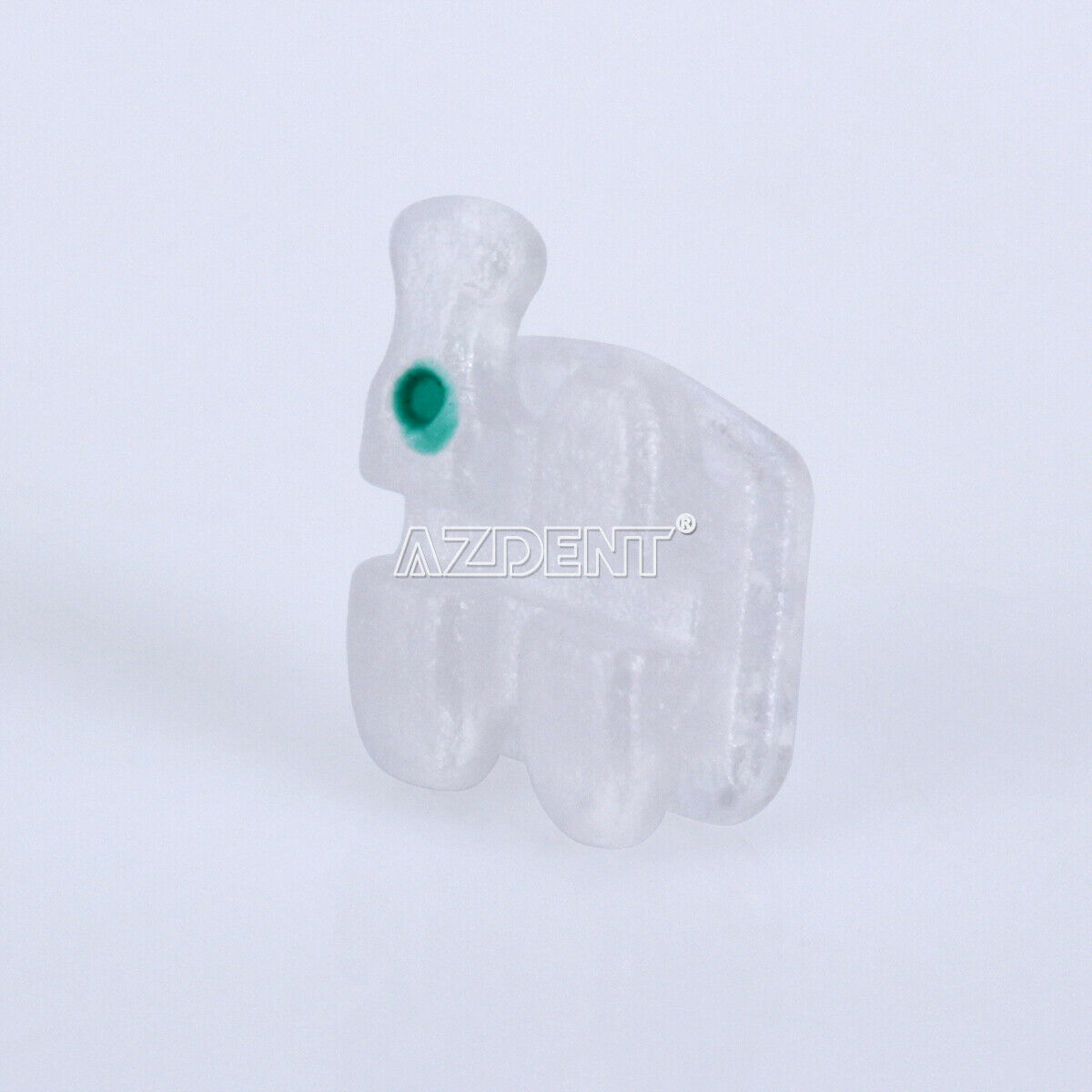 10packs AZDENT Dental Orthodontic Ceramic Brackets 5*5 Roth Slot.022 Hooks 3-4-5