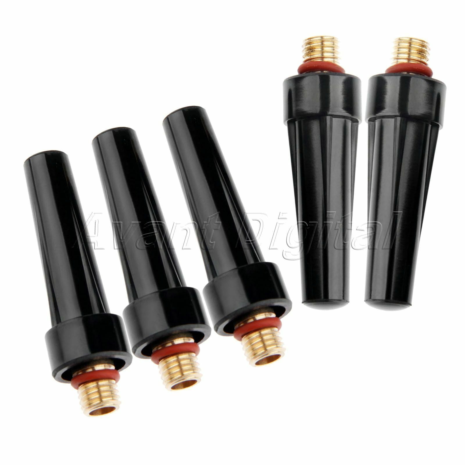 5pcs TIG Cuting Kit 41V35 Medium Back Cup for Tig Welding Torch WP-9 WP-20 WP-25
