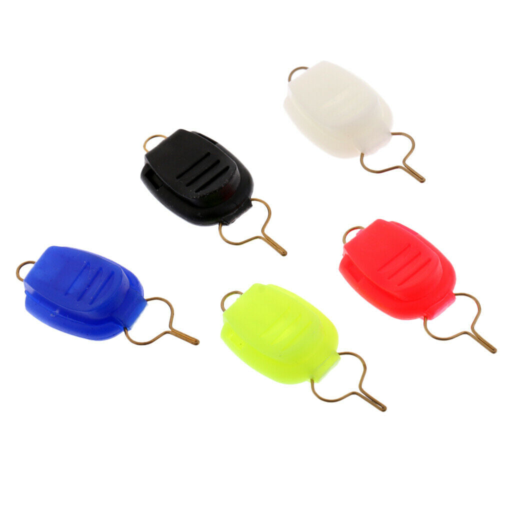 10Pc Fishing Line  Steel Baitcasting Wire Buckle Line Stopper Keepers