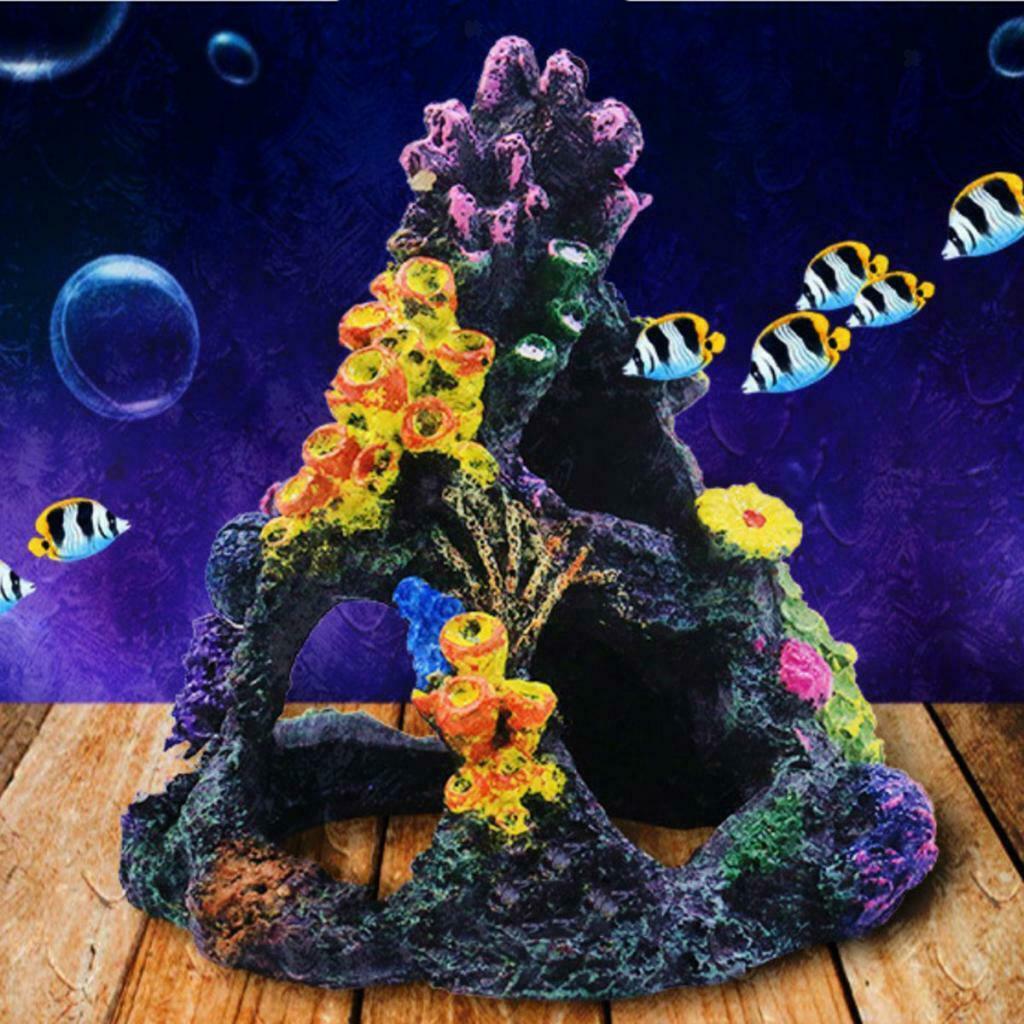 Fish Tank Rockery Ornament Aquarium Hiding Cave For Fish Tank Decor