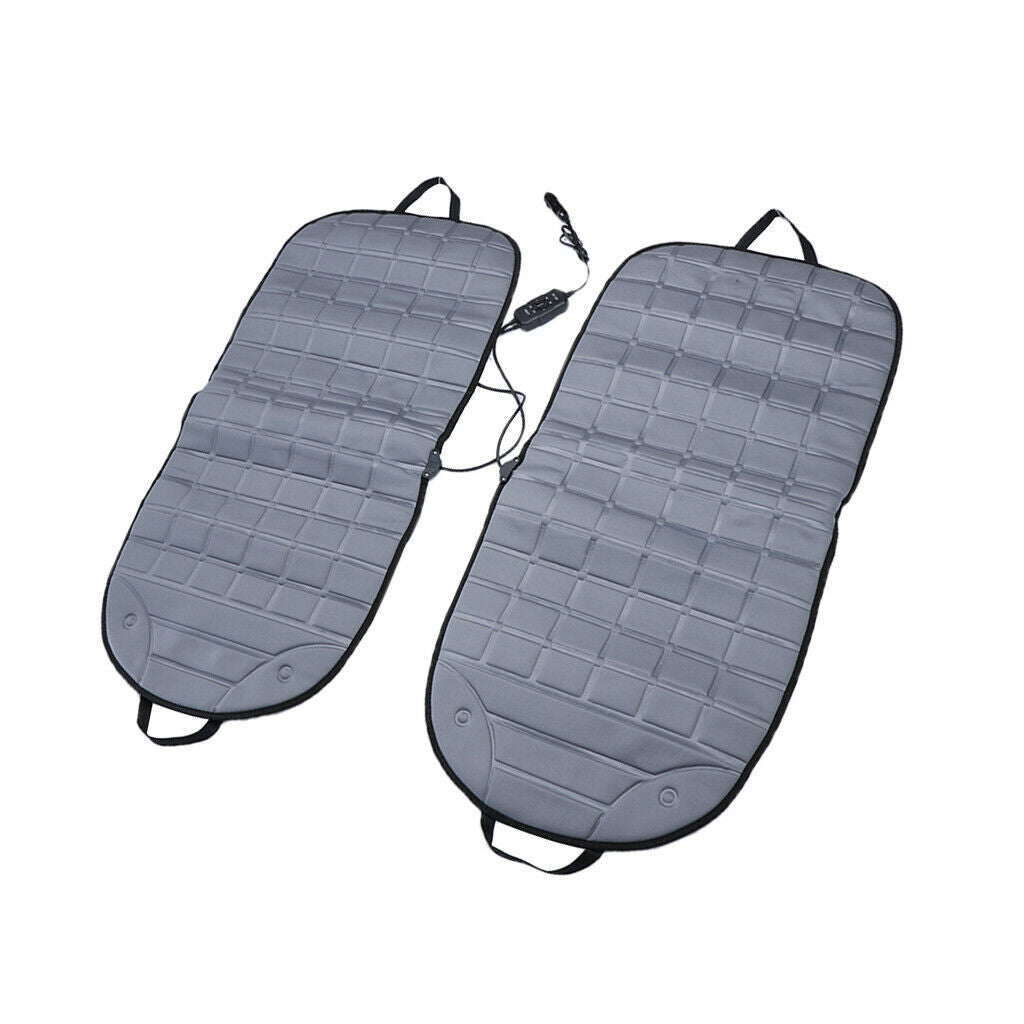 Universal Car Heated Seat Cover Cushion Hot Warmer Heating Pad gray