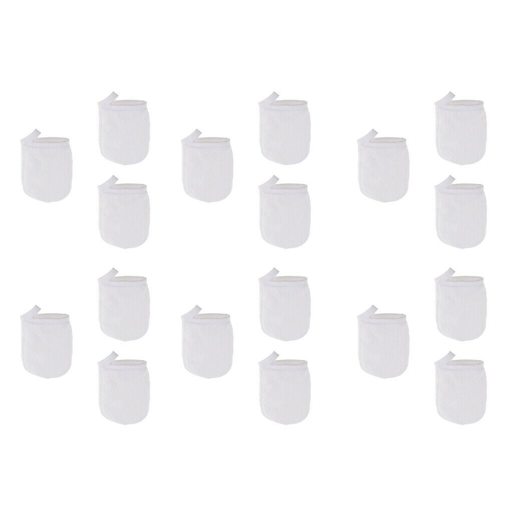 18x Soft Microfiber Face Cleansing Gloves Makeup Remover Cloth Pad Reusable