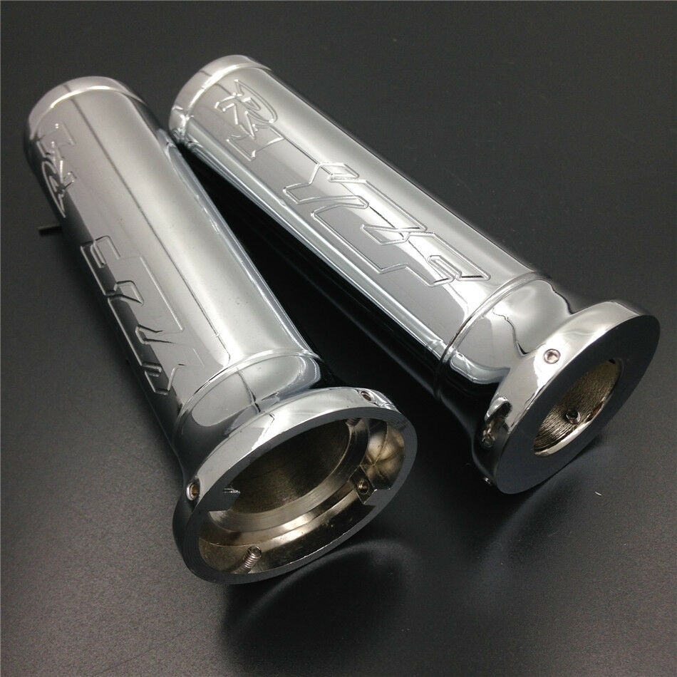 Chrome Aluminum Billet Handlebar Grips for Yamaha YZFR1 YZF-R1 YZF R1 1999-20006