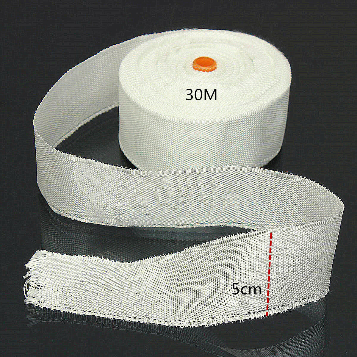 Fiberglass Cloth Tape E-Glass 50mm x 30m Glass Fiber Plain Weave Joint Strap