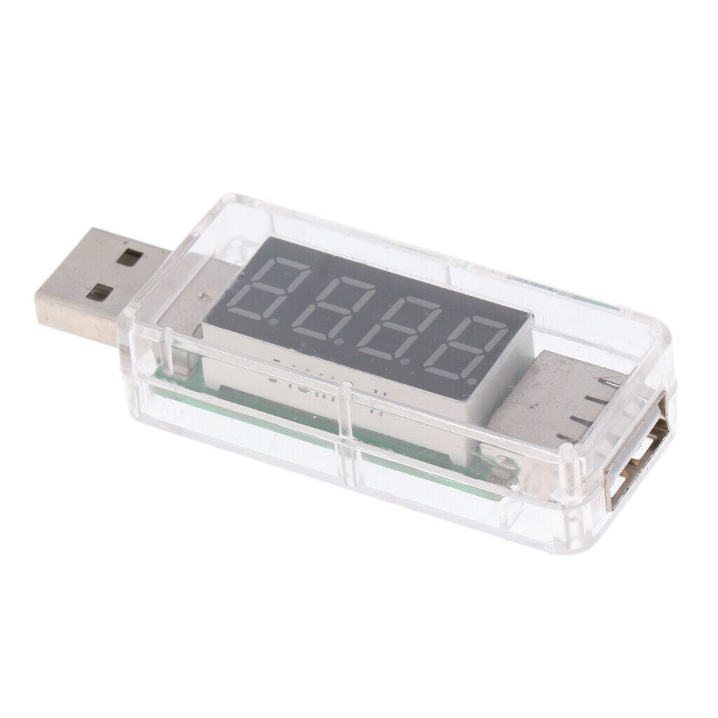 2x USB Power Tester Current Detector Voltage Power Meter for Power Bank