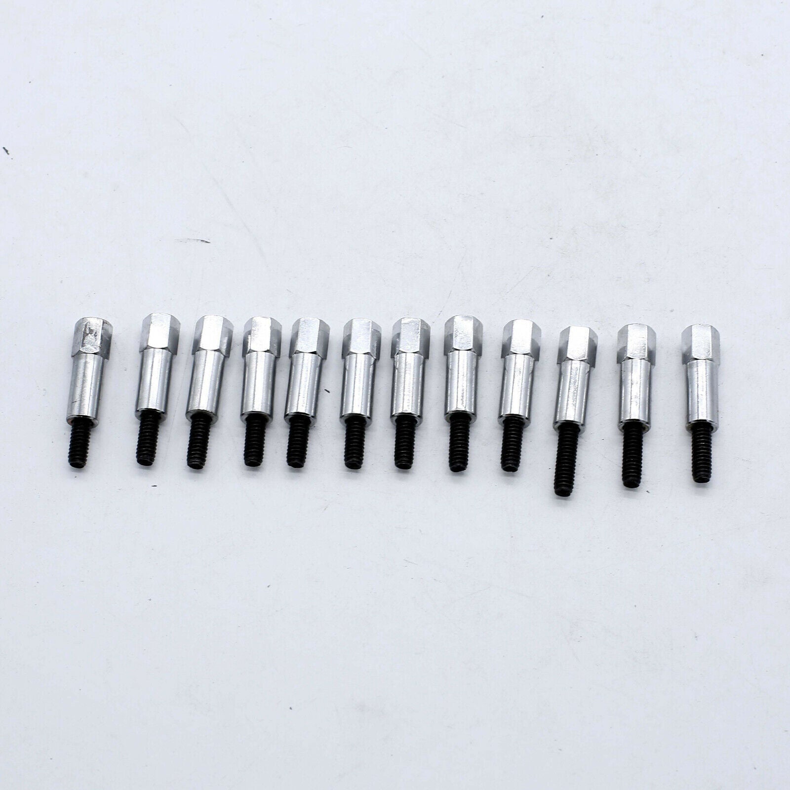 12Pcs Hexagon Valve Cover Bolt Stud Set Replacement for Chevy 283 302
