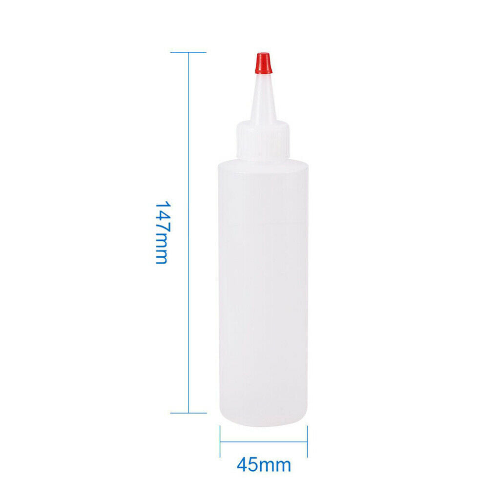 8Set Condiment Squeeze Bottles 180ml Liquid Glue Refillable Bottle Arts
