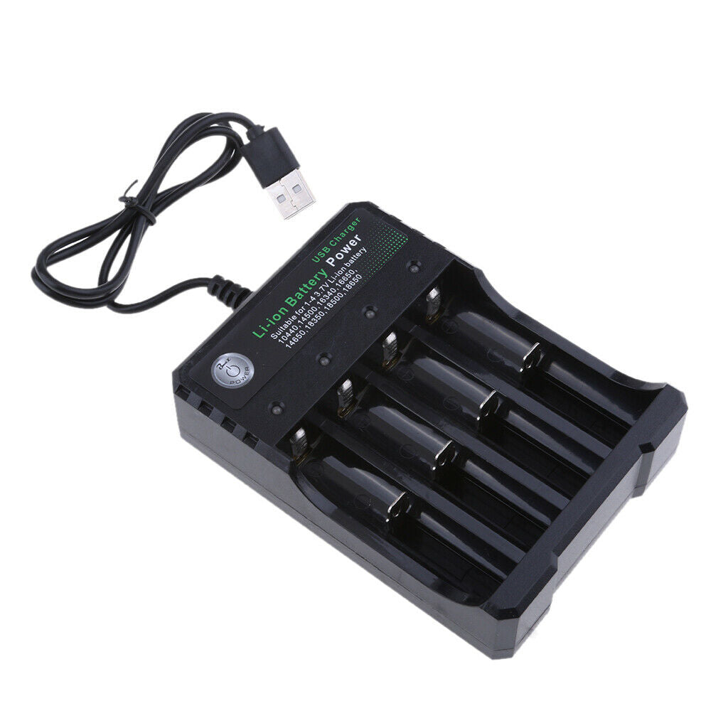 4-Slots Universal Battery Charger for 18650 18700 22700 25500 26650 26700
