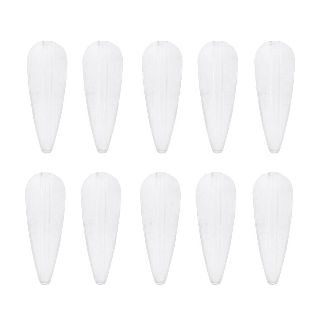 10 Pieces Clear Sinking Bombarda Float Sbirolino Floats Trout Fishing Tackle