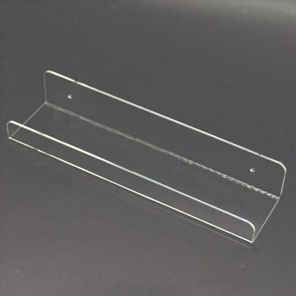 30cm Wall Mounted Acrylic Safety Shelf Retail Shop Display Storage Shelf New