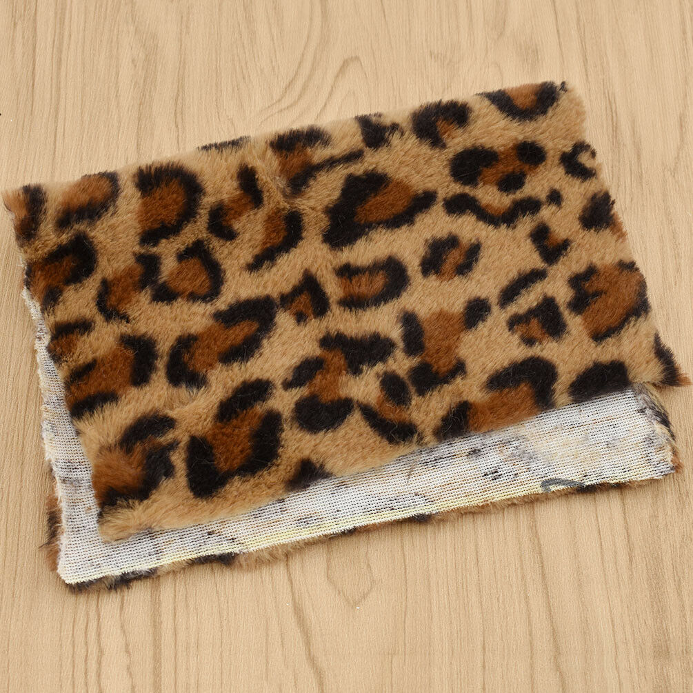 21x29cm Leopard Immitation Fur Fabric Bags Bows Sewing Material  DIY Accessories