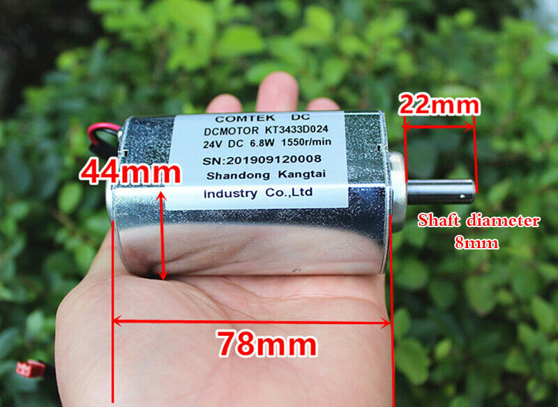 DC high speed motor 24/36V speed regulating motor forward and reverse high power