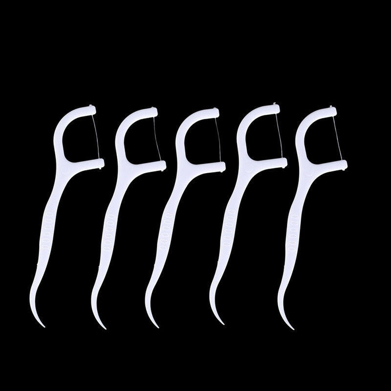 30Pcs/Set Plastic Toothpicks Teeth Cleanings Flossers Whitening Teeth Car.l8