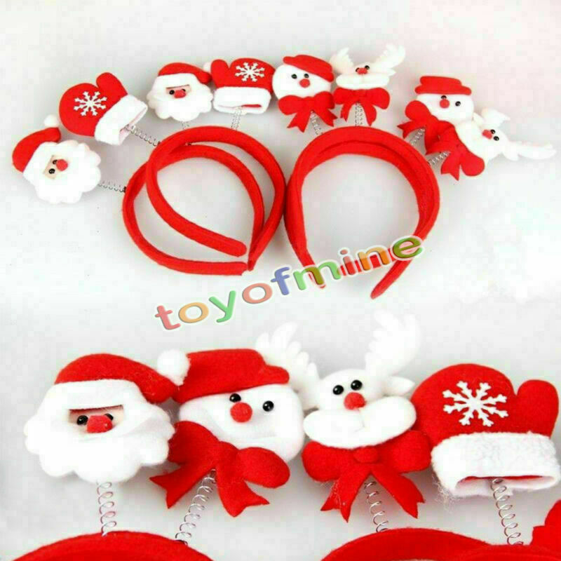 Christmas Headwear Santa Snowman Headband Headgear Xmas Gift Party Decor Random