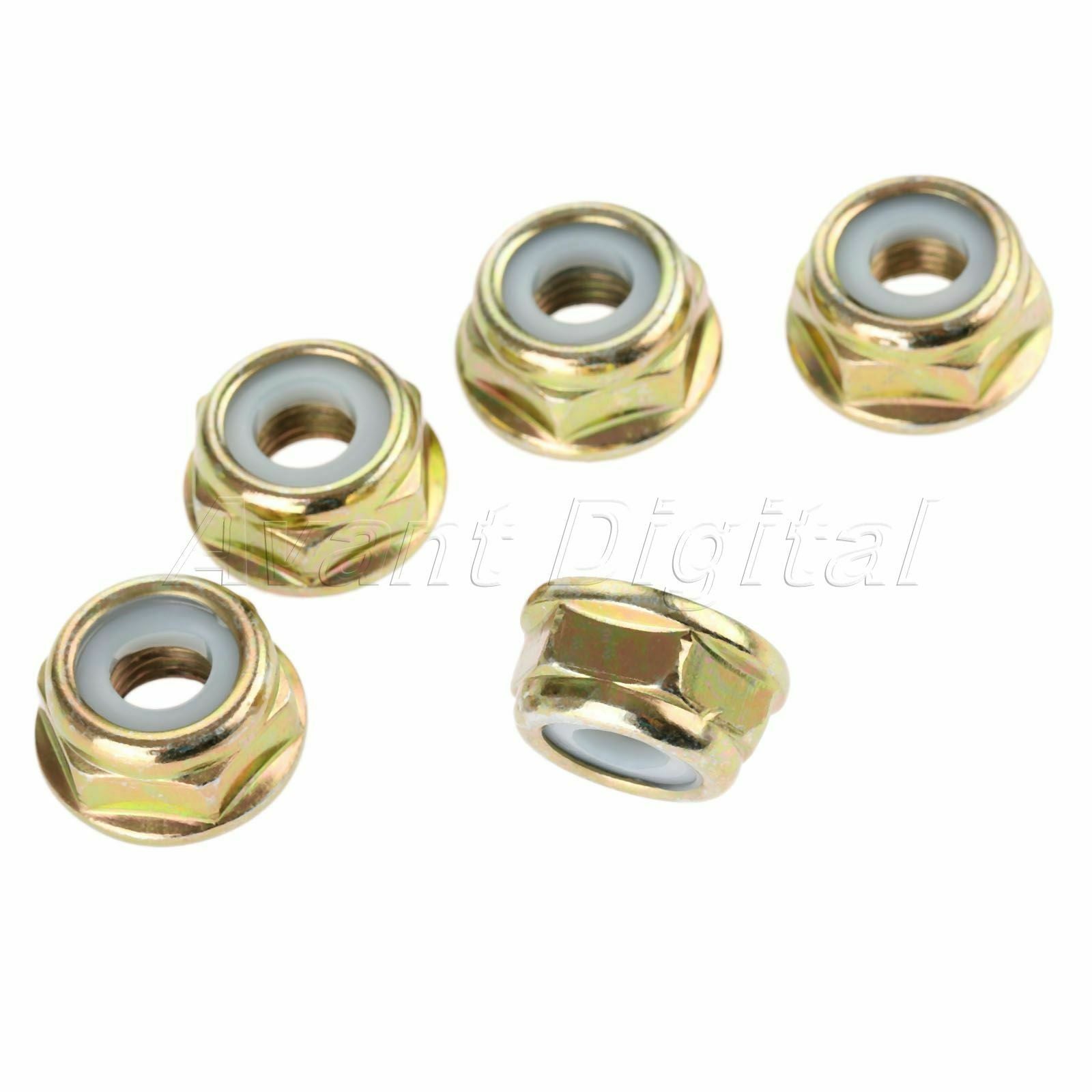5 X Lawnmowers Brush Cutter Blade Nuts M10*1.25 String Trimmer Gear Spare Parts
