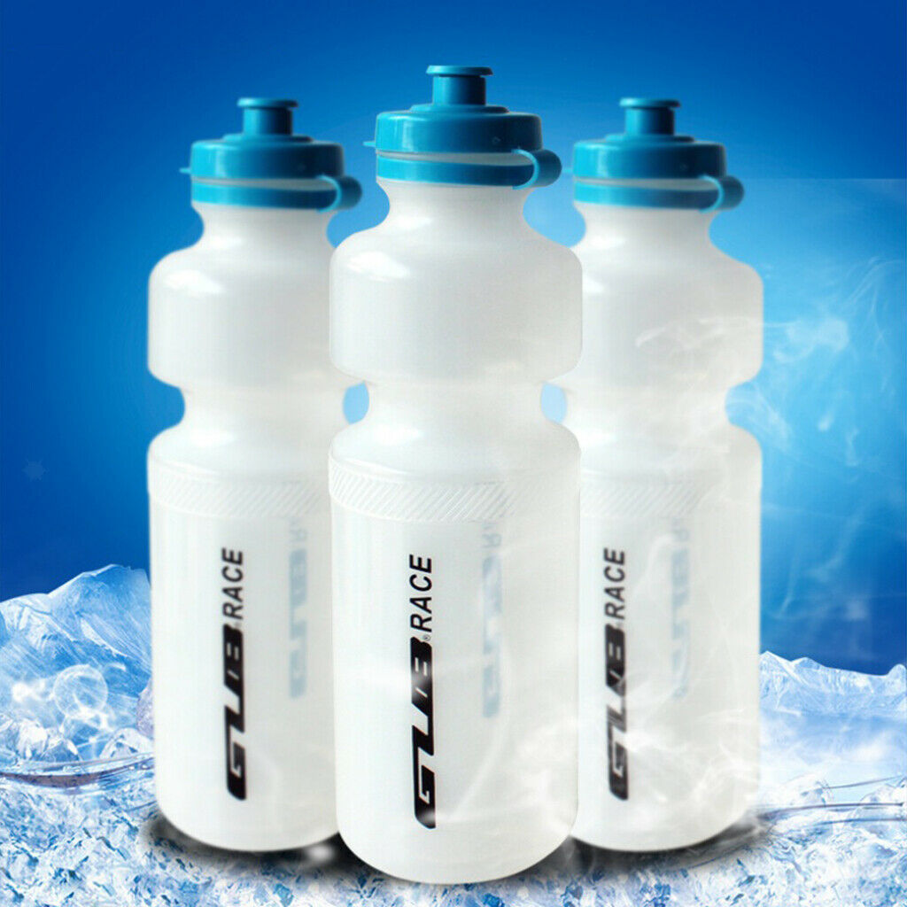 Sports Drinks Water Bottle White BPA Free Squeeze Cycling Gym Running Bottle