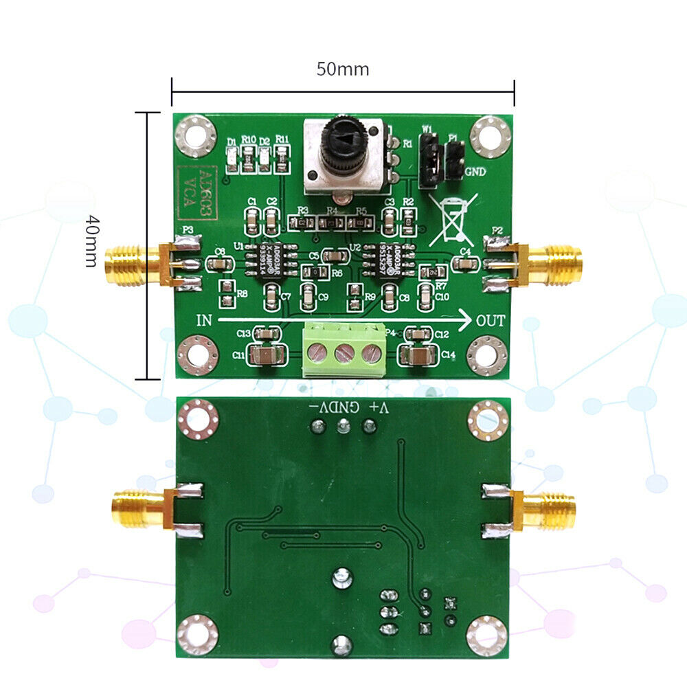 AD603 Variable Gain Amplifier Module Voltage Amplifier VCA Competition 80dB