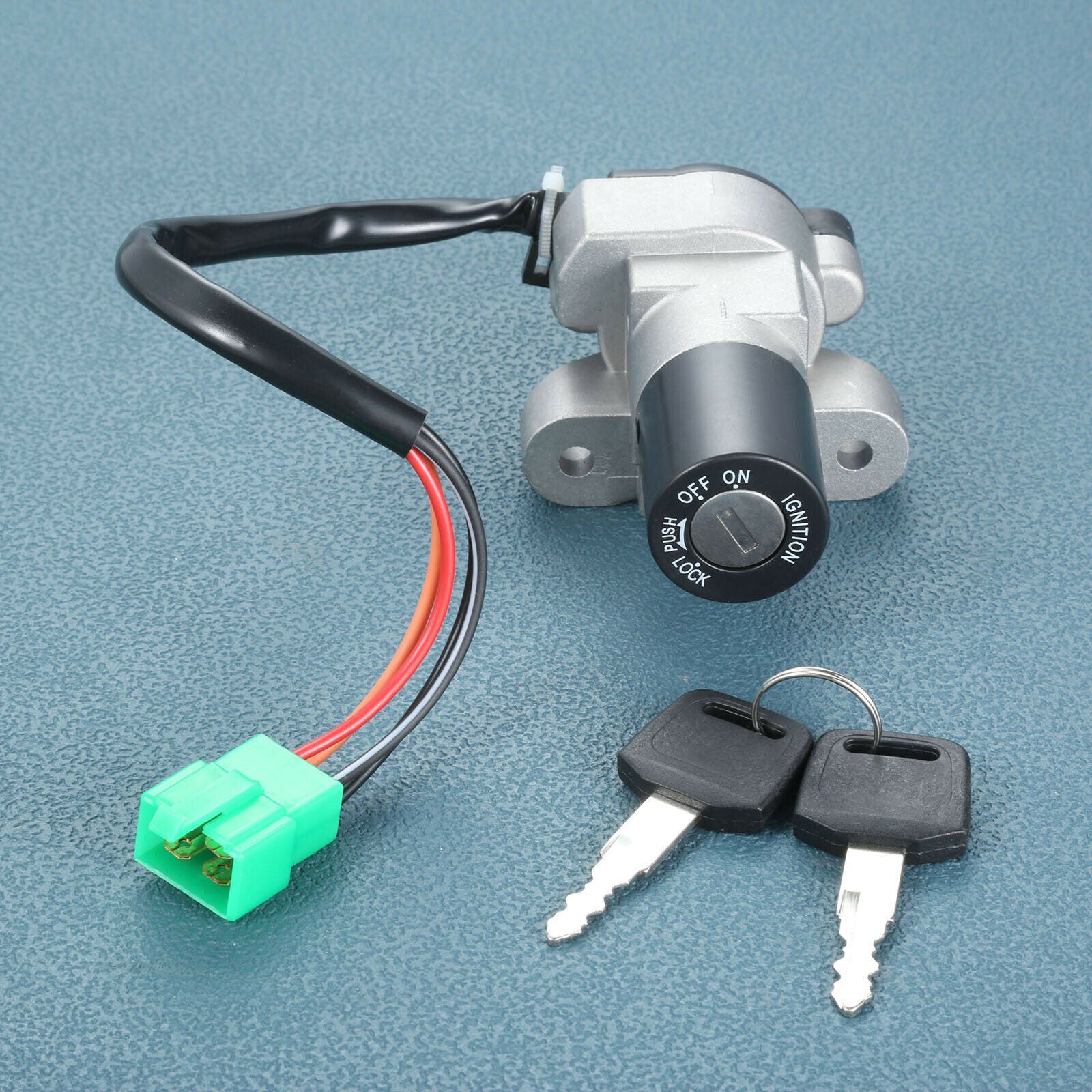 Motorcycle Aluminum Ignition Switch Keys Set Kit for Suzuki GSXR750 GSXR1100