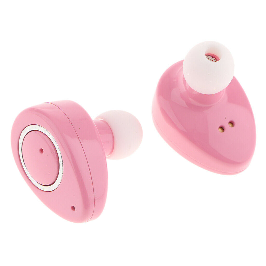 Wireless TWS Mini True Bluetooth Stereo In-Ear Earphone Headset Earbud Pink